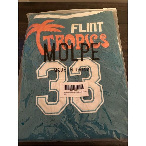 Flint Tropics Jackie Moon #33  XL Semi Pro Mens Basketball Jersey - Picture 6 of 10